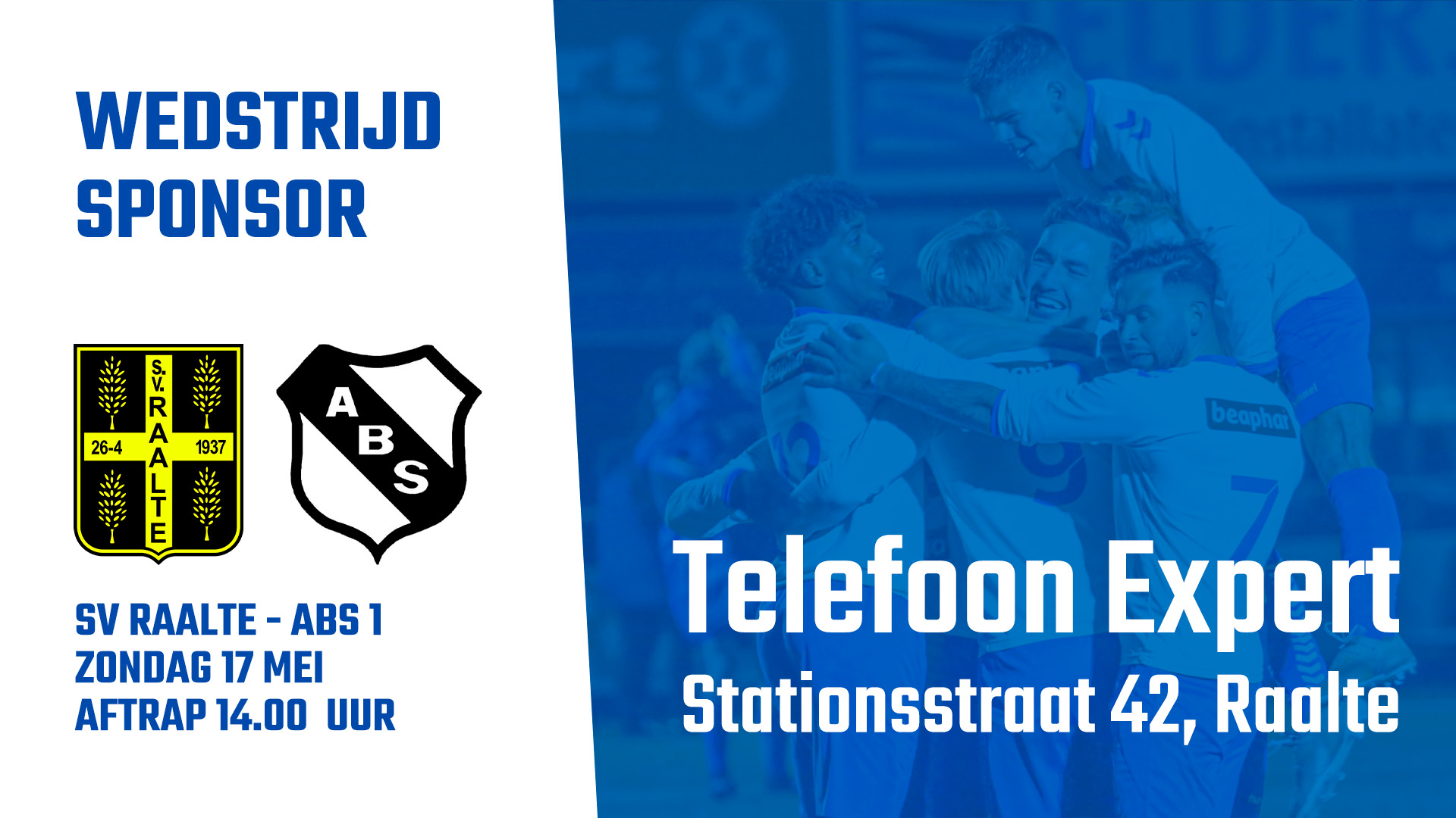 Telefoon Expert wedstrijdsponsor